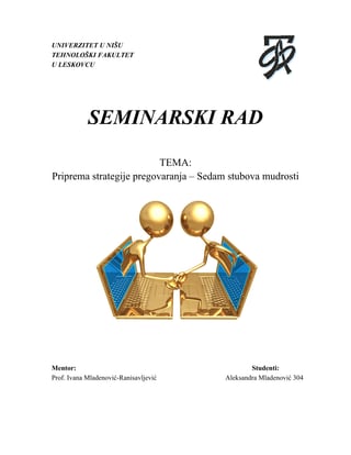 Priprema strategije pregovaranja