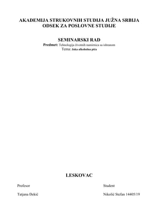 Jaka alkoholna pića