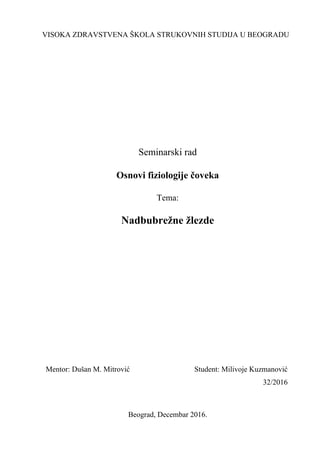 Nadbubrežne žlezde