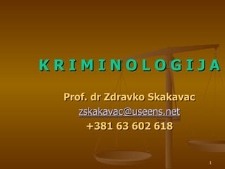 Kriminologija