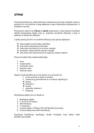 Upravljanje otpadom u funkciji zaštite životne sredine