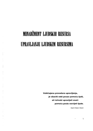 Menadžment ljudskih resursa