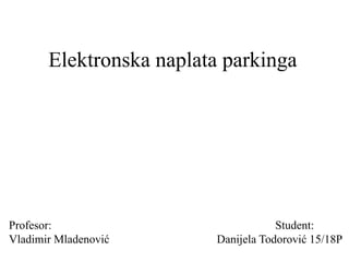 Elektronska naplata parkinga