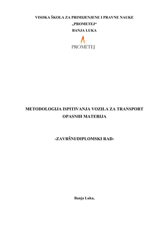Transport opasnih materija u drumskom saobraćaju
