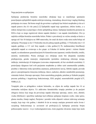 Nega kod epilepsije