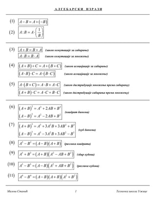 Sve matematčke formule na jednom mestu