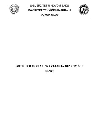 Metodologija upravljanja rizicima u banci