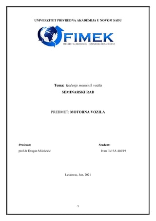 Kočenje motornih vozila