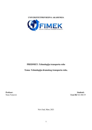 Tehnologija transporta robe