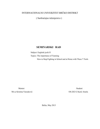 The importance of teaming