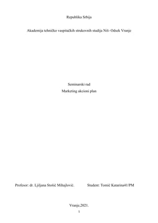 Marketing akcioni plan