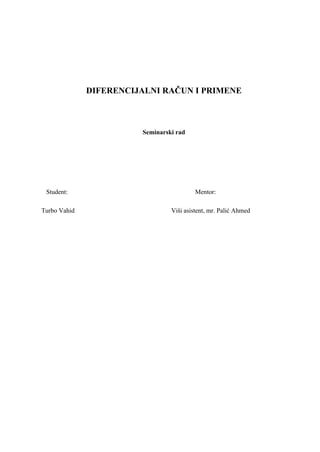 Diferencijalni racun