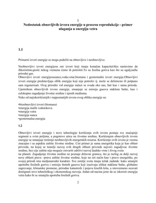 Nedostatak obnovljivih izvora energije u procesu reprodukcije – primer ulaganja u energiju vetra