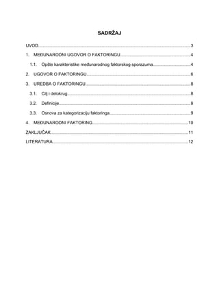 Međunarodni ugovor o faktoringu