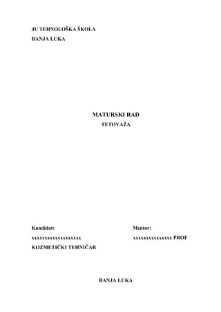 Tetovaža: istorijski pregled, tehnike i savremeni trendovi