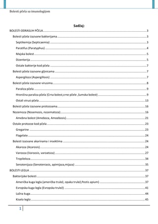 Bolesti pčela sa imunologiojom