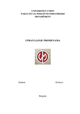 Upravljanje promenama