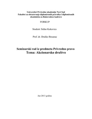 Akcionarsko društvo