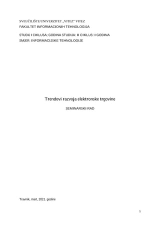 Trendovi razvoja e-trgovine