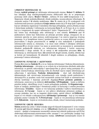 Menadžment informacionih sistema