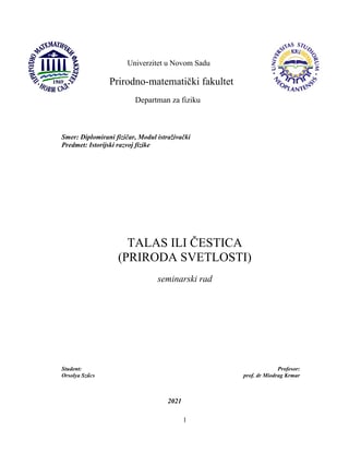 Istorijski razvoj fizike