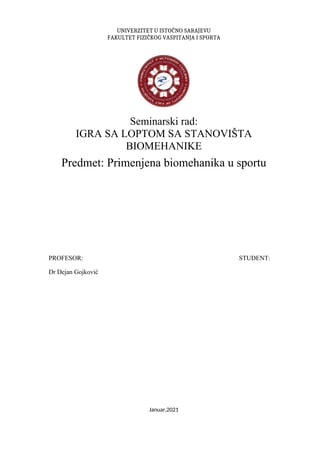 Primenjena biomehanika u sportu