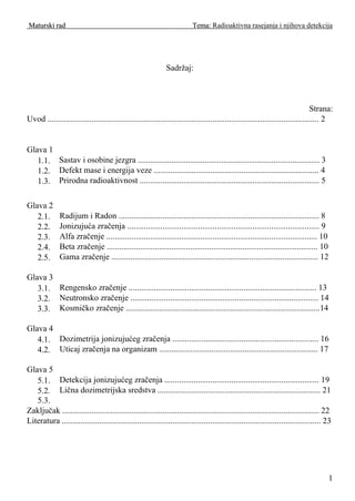 Radioaktivna rasejanja i njihova detekcija