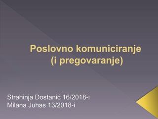 Poslovno komuniciranje