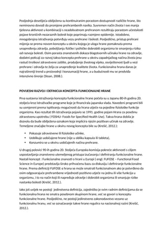 Trendovi u proizvodnji funkcionalnih proizvoda