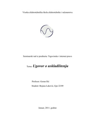 Ugovor o uskladištenju