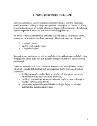 Projektovanje kartonske ambalaže za hemijsku olovku