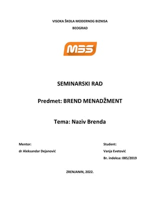 Brend menadžment