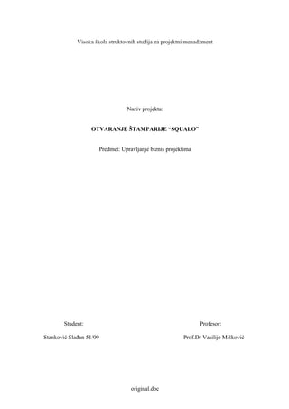 Upravljanje biznis projektima