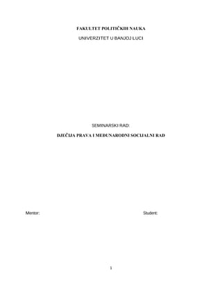 Dečija prava i međunarodni socijalni rad