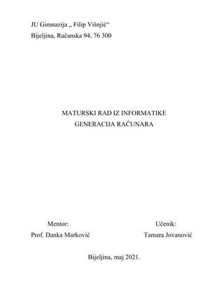 Generacije računara