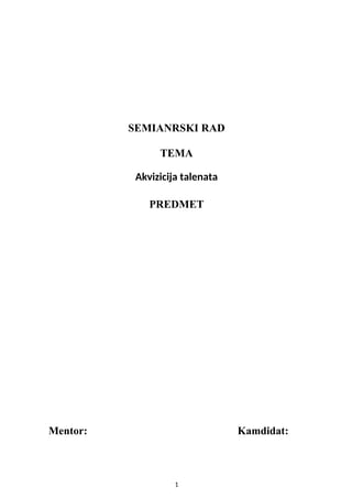 Akvizicija talentima