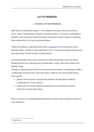 Nefiskalni javni prihodi