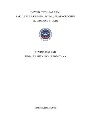 Zaštita ličnih podataka