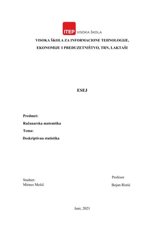 Deskriptivna statistika