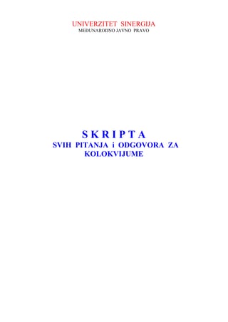 Međunarodno javno pravo