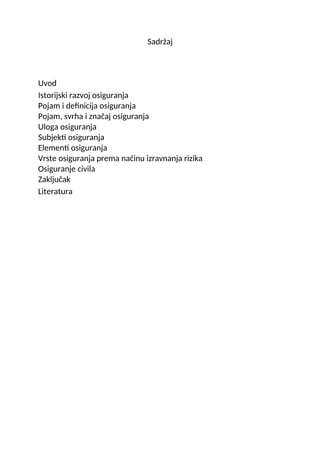 Ekonomika osiguranja