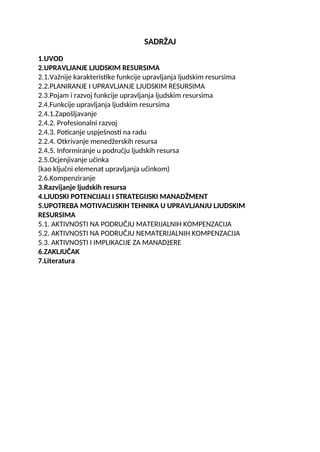 Menadžment ljudskih resursa