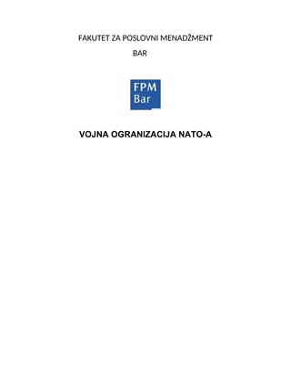 Vojna organizacija NATO-a