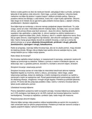 Akutna trovanja biljkama