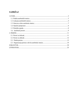 Rad autobuske stanice