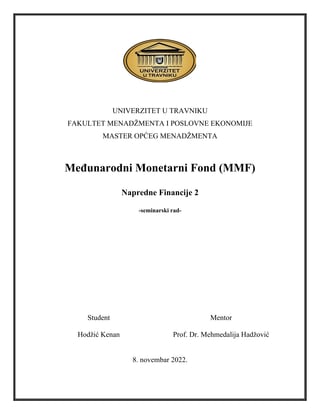 Međunarodni monetarni fond MMF