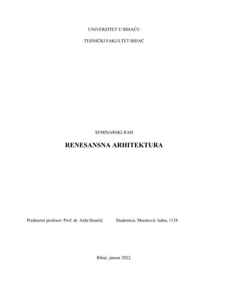 Renesansna arhitektura