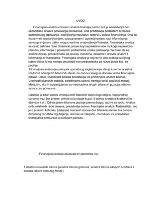 Analiza finansiranja preduzeća