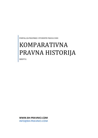 Komparativna pravna historija
