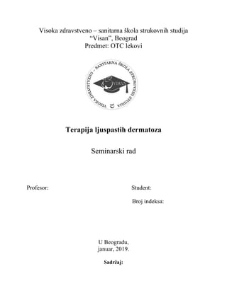 Terapija ljuspastih dermatoza